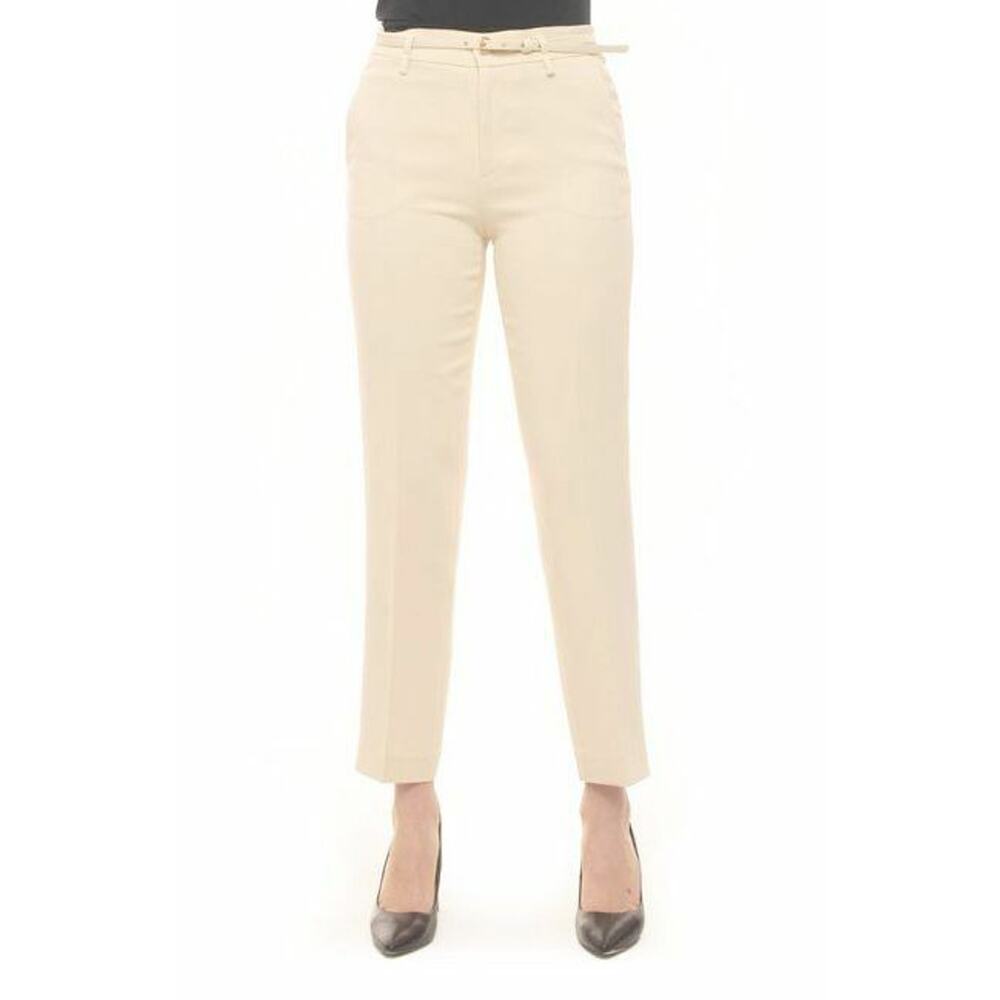 E0 NWT RED VALENTINO Ivory Self Belted Frisottine Capri Pants Size 42 $595